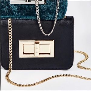 Free People Vegan Leather Chain Crossbody Bag
